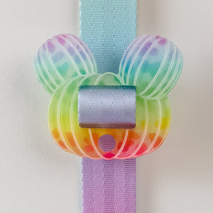 Removable Pumpkin Head Strapzeez™ - Rainbow Leopard