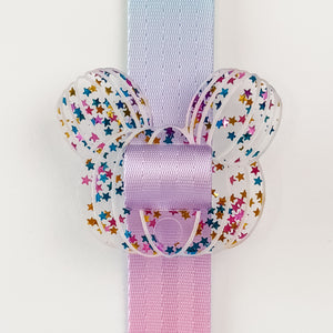 Removable Pumpkin Head Strapzeez™ - Blue Pink Gold Stars