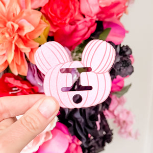 Removable Pumpkin Head Strapzeez™ - Iridescent Pink