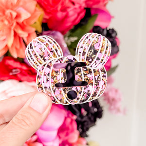 Removable Pumpkin Head Strapzeez™ - Black Pink Gold
