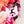 Removable Cat Head Strapzeez™ - Iridescent Pink