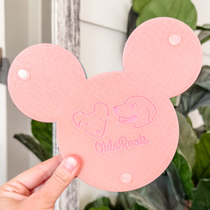 Mouse Craft Tray - Pyramid Base with Grips - Rainbow GLOW