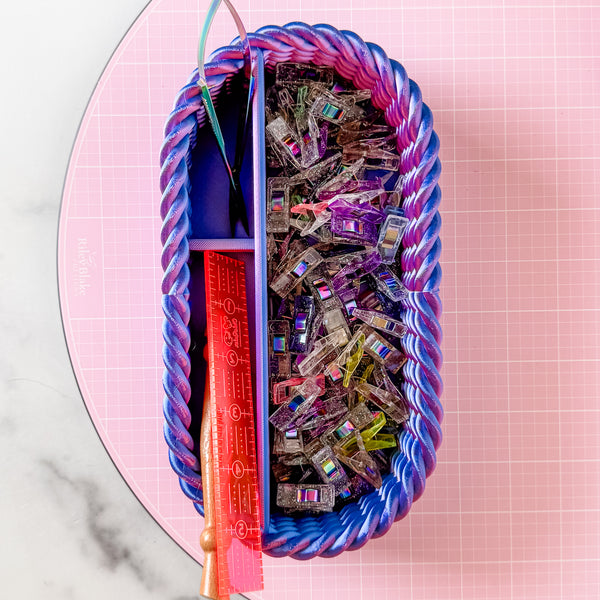 Craft Organizer - Chunky Rope - Purple Chrome
