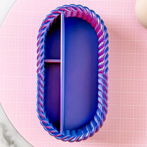 Craft Organizer - Chunky Rope - Purple Chrome