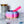 Load image into Gallery viewer, Large Pumpkin Craft Bowl - Matte Rainbow - Pink and Purple - Designed by Newt!
