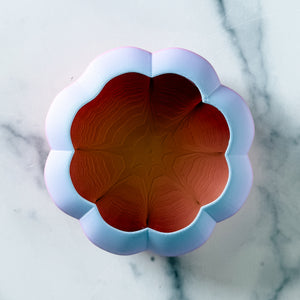 Large Pumpkin Craft Bowl - Matte Rainbow - Pink and Purple - Designed by Newt!