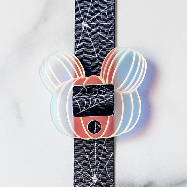 Removable Pumpkin Head Strapzeez™ - Frosted Holographic