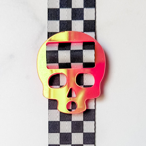 Removable Skull Strapzeez™ - Sunset Holographic