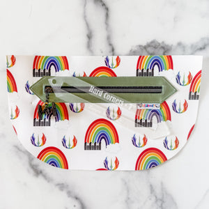 Hard Corners Zipper Accent Template - Frost - 3 Sizes Available