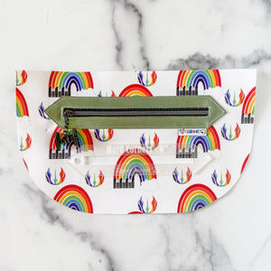 Hard Corners Zipper Accent Template - Frost - 3 Sizes Available