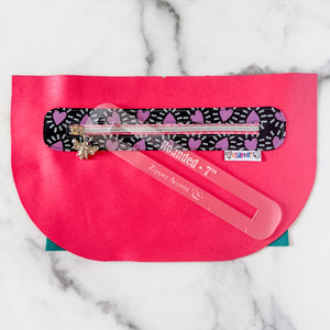 Rounded Zipper Accent Template - Frost - 3 Sizes Available