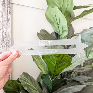 Star Zipper Accent Template - Frost - 3 Sizes Available