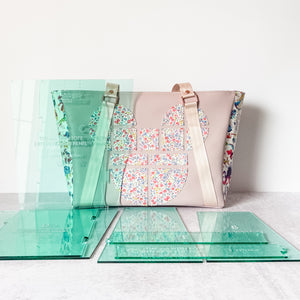 The MINI Wish Tote Major Panels Transparent Acrylic Templates - Set Of 5 - Light Green