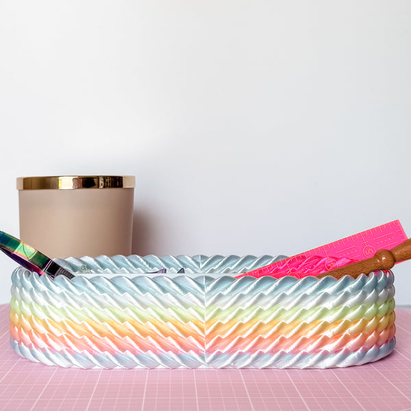 Craft Organizer - Chunky Rope - Dewey Pastel Rainbow
