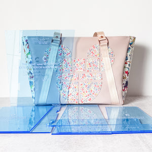 The MINI Wish Tote Major Panels Transparent Acrylic Templates - Set Of 5 - Ocean