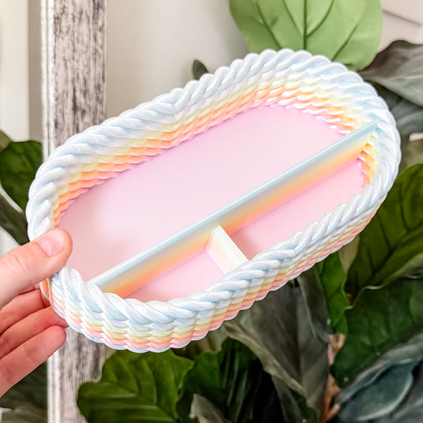 Craft Organizer - Chunky Rope - Dewey Pastel Rainbow