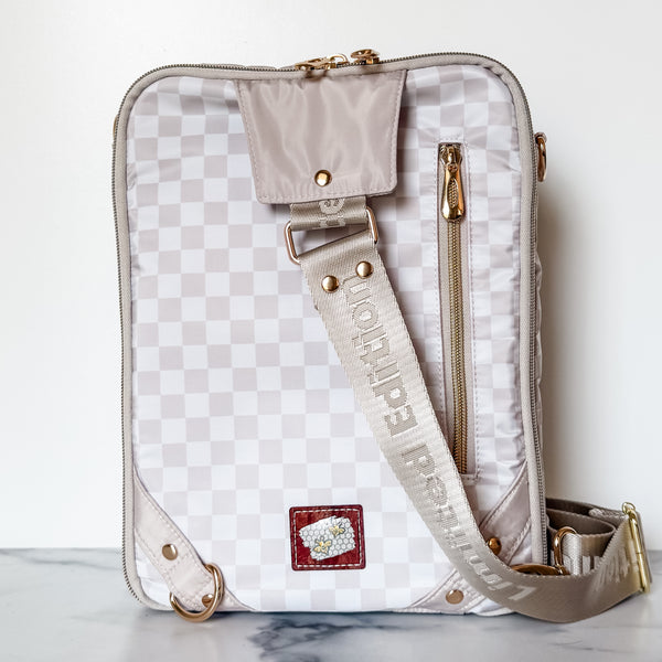 As Seen On OklaRoots - Tan Checkered Pandora Charisma Convertible