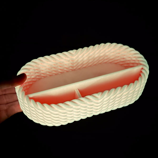 Craft Organizer - Chunky Rope - Peach GLOW