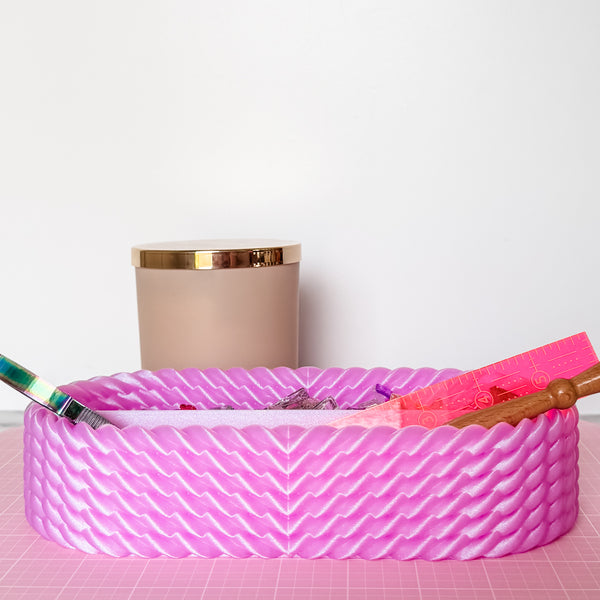 Craft Organizer - Chunky Rope - Pink Gem