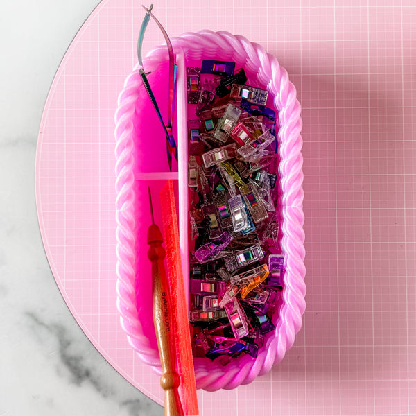Craft Organizer - Chunky Rope - Pink Gem
