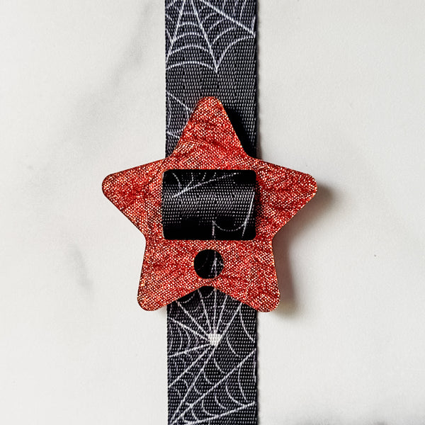 Removable Bubble Star Strapzeez™ - Crinkled Pumpkin Foil