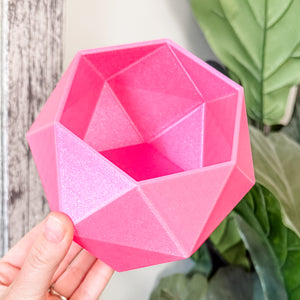 Large Jewel Craft Bowl - Hot Pink