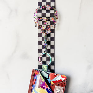 Removable Skull Strapzeez™ - Mardi Gras Foil