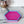 Hexagon Craft Tray - Honeycomb Base with Grips - Hot Pink and Light Blue
