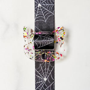 Removable Cat Head Strapzeez™ - Mardi Gras Foil