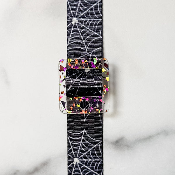 Removable Rectangle Strapzeez™ - Mardi Gras Foil