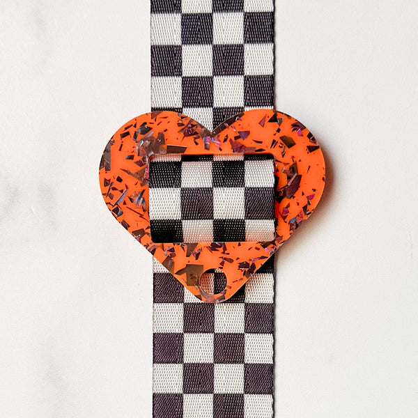 Removable Heart Strapzeez™ - Pumpkin Shadows