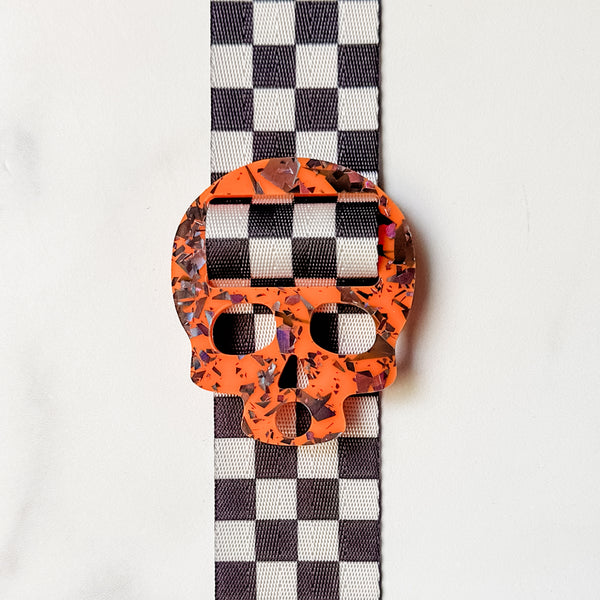 Removable Skull Strapzeez™ - Pumpkin Shadows