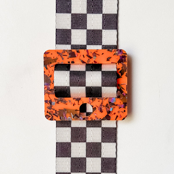 Removable Rectangle Strapzeez™ - Pumpkin Shadows