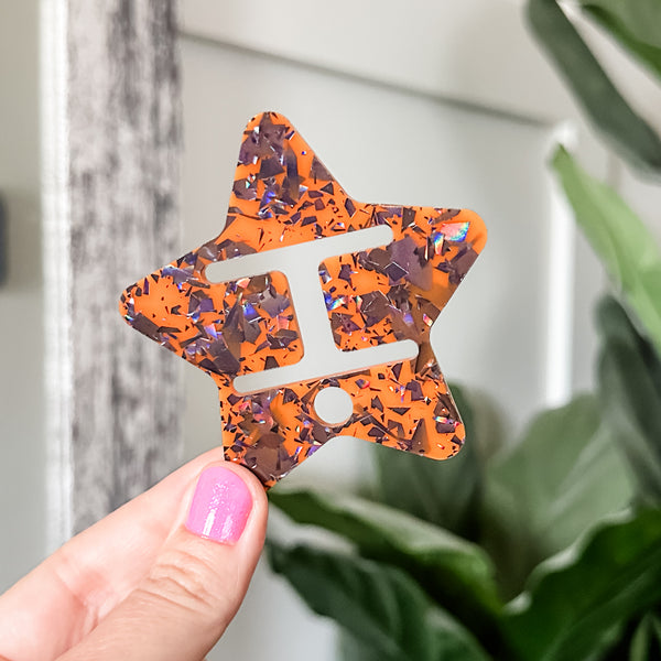 Removable Bubble Star Strapzeez™ - Pumpkin Shadows