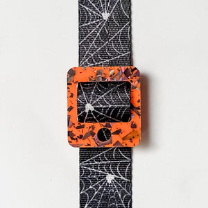 Removable Rectangle Strapzeez™ - Pumpkin Shadows