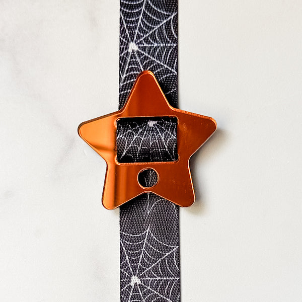 Removable Bubble Star Strapzeez™ - Pumpkin Mirror