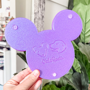 Mouse Craft Tray - Pyramid Base with Grips - Violet