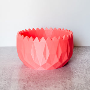 Large Spiked Craft Bowl - Glow In The Dark Pink - Designed by Newt!