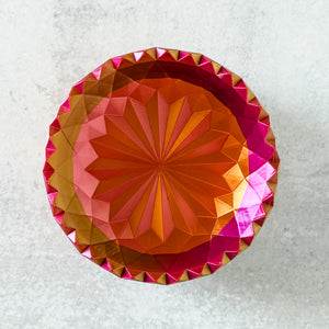 Large Spiked Craft Bowl - Fuchsia and Orange - Designed by Newt!