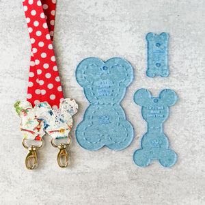PATREON EXCLUSIVE PREORDER: Mouse Fancy Straps - Size 1" Webbing To 3/4" Hook - Set of 3 - Acrylic Template
