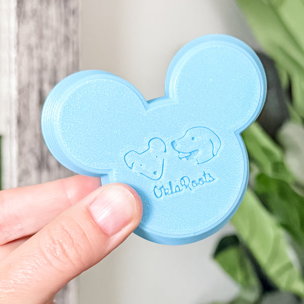 Itty Bitty Mouse Craft Bowl - Baby Blue GLOW