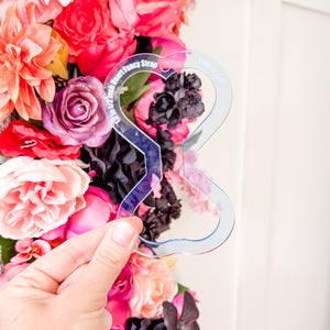 PATREON EXCLUSIVE PREORDER: Hearts Fancy Straps - Size 1.5" Webbing To 1/2" Hook - Set of 4 - Acrylic Template