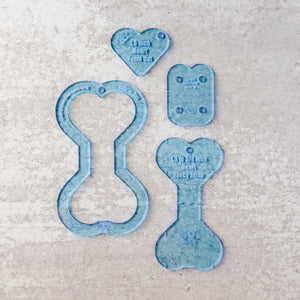 PATREON EXCLUSIVE PREORDER: Hearts Fancy Straps - Size 1.5" Webbing To 3/4" Hook - Set of 4 - Acrylic Template
