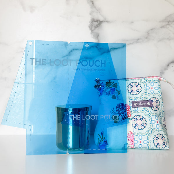 The Loot Pouch - Two Tone  - Set of 2 - Blue - Acrylic Template