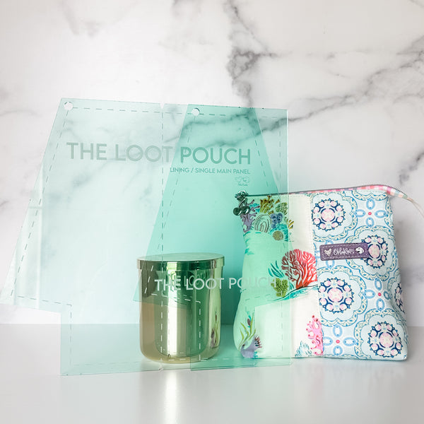 The Loot Pouch - Two Tone  - Set of 2 - Light Green - Acrylic Template