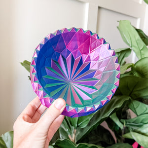 Large Spiked Craft Bowl - Purple Chrome - Designed by Newt!