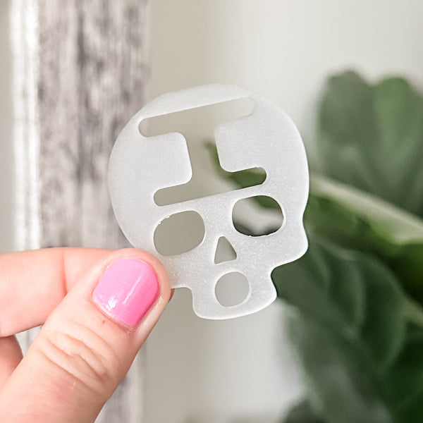 Removable Skull Strapzeez™ - Frosted