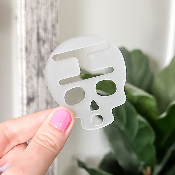 Removable Skull Strapzeez™ - Frosted