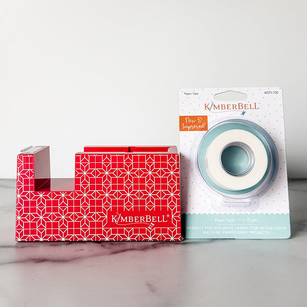 Kimberbell Paper Tape Dispenser Cranberry Star + Roll of Paper Tape