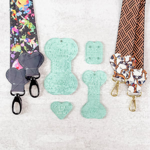 PATREON EXCLUSIVE PREORDER: Hearts Fancy Straps - Size 1.5" Webbing To 1" Hook - Set of 4 - Acrylic Template